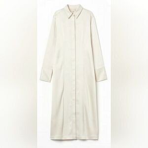 H&M Cream Cut-Out Shirt Dress Size L